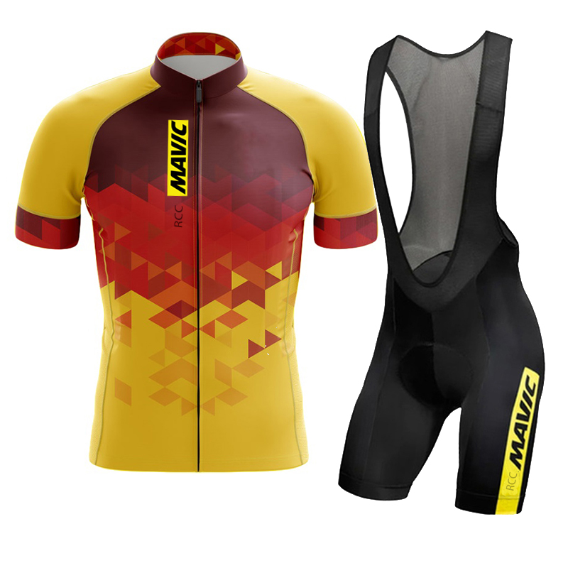 Cycling Gear Jersey - MAVIC 남성용 반팔 사이클링 세트, 철인