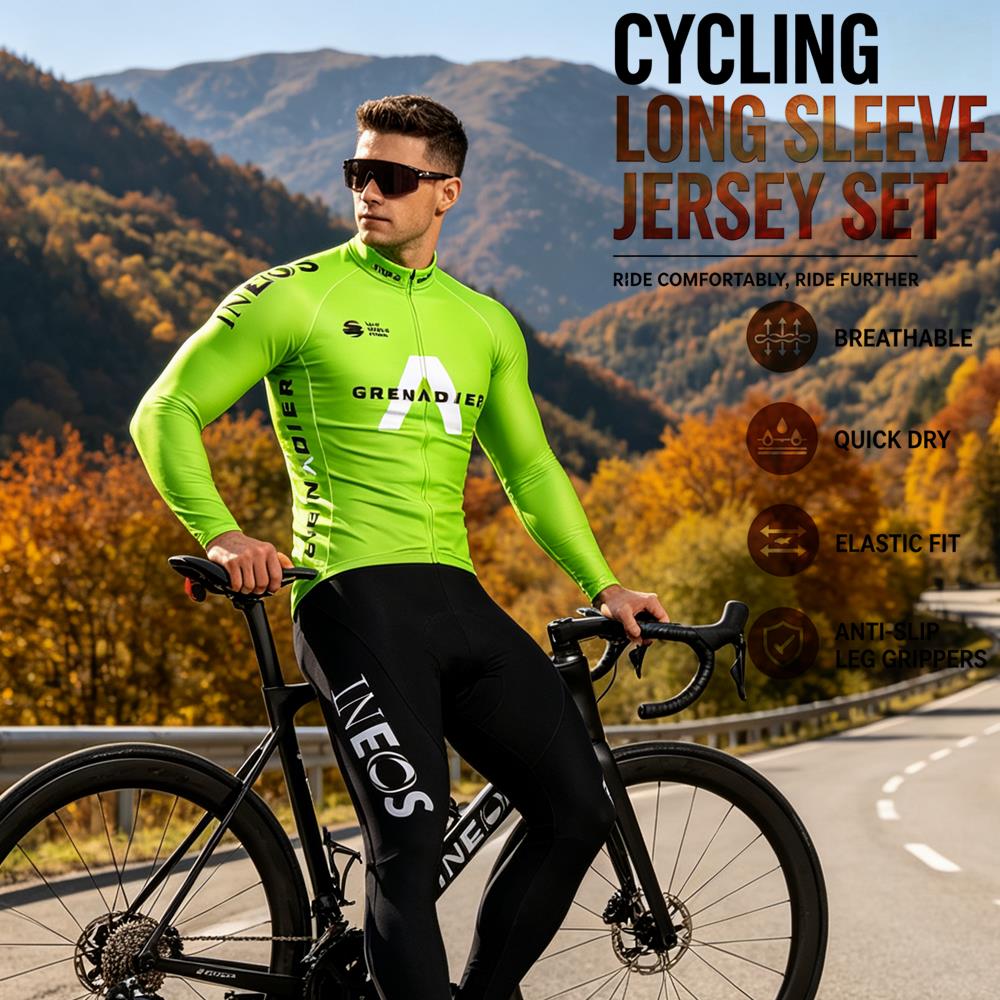 가을용 사이클링 저지 세트 로파 시클리스모 봄용 긴팔  - Cycling Gear Brands 리뷰 및 가격
