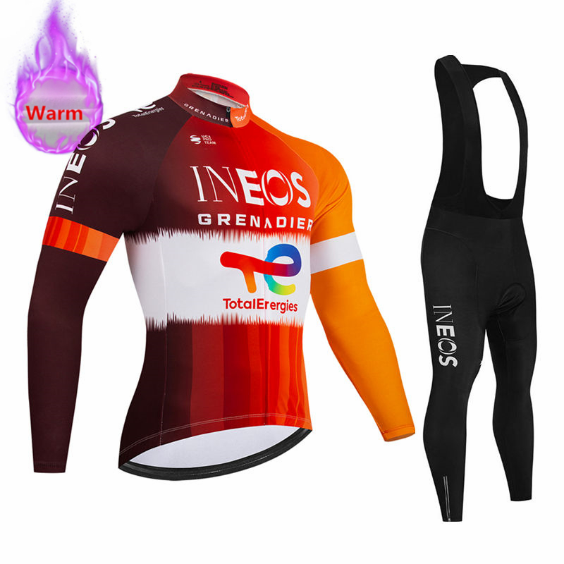 이네오스 팀 겨울용 긴팔 보온 플리스 사이클링 저지 세 - Cycling Gear Brands 리뷰 및 가격